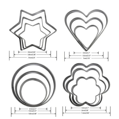 24 PIECES COOKIES CUTTER SET