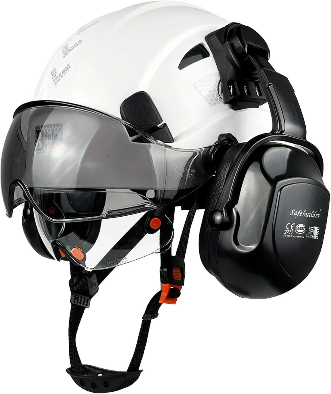 Industrial Safety Helmet with Visor & Ear Muffs