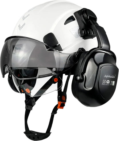 Industrial Safety Helmet with Visor & Ear Muffs