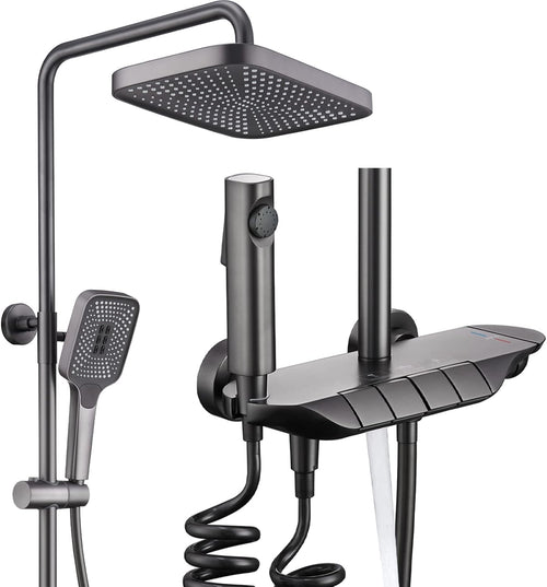 "Piano Bathroom Fittings Set – Includes Basin Mixer Tap Wa,ll- Complete Bathware Kit"