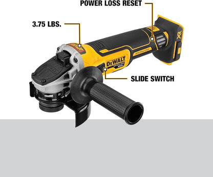 DEWALT DCG405 125mm flat head angle grinder bare machine tool cutting machine 18V lithium battery brushless tools