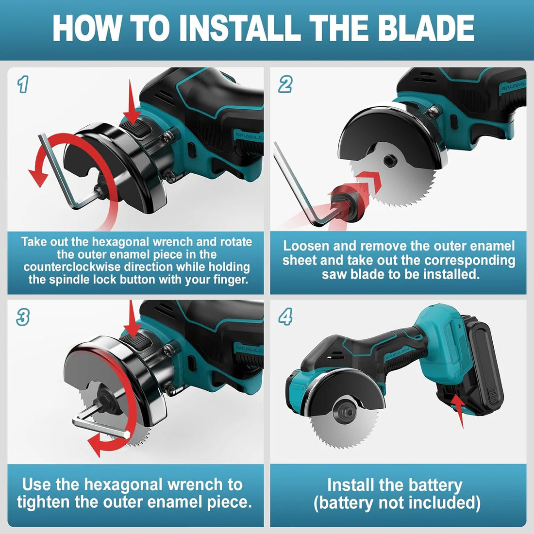 Makita 3 Inch Cordless Angle Grinder