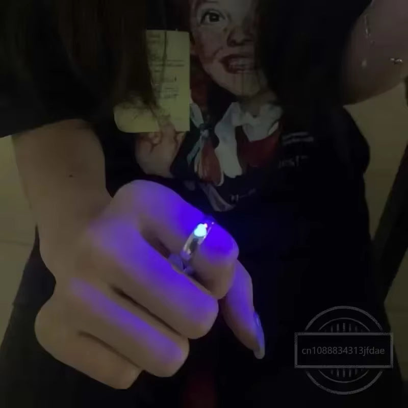 Blue Pink Glow Rings