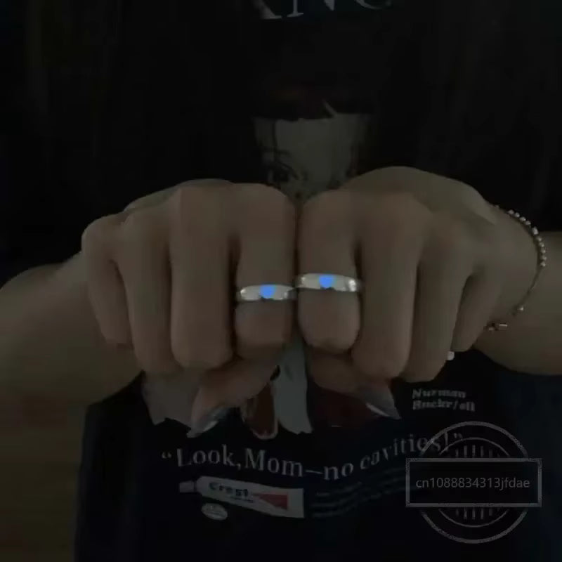 Blue Pink Glow Rings