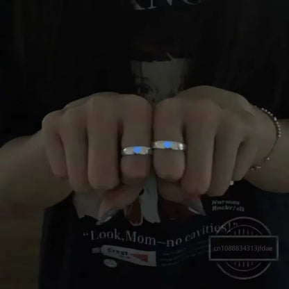 Blue Pink Glow Rings